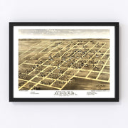 Homer Vintage Map 1869