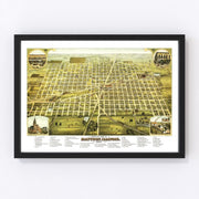 Mattoon Vintage Map 1884