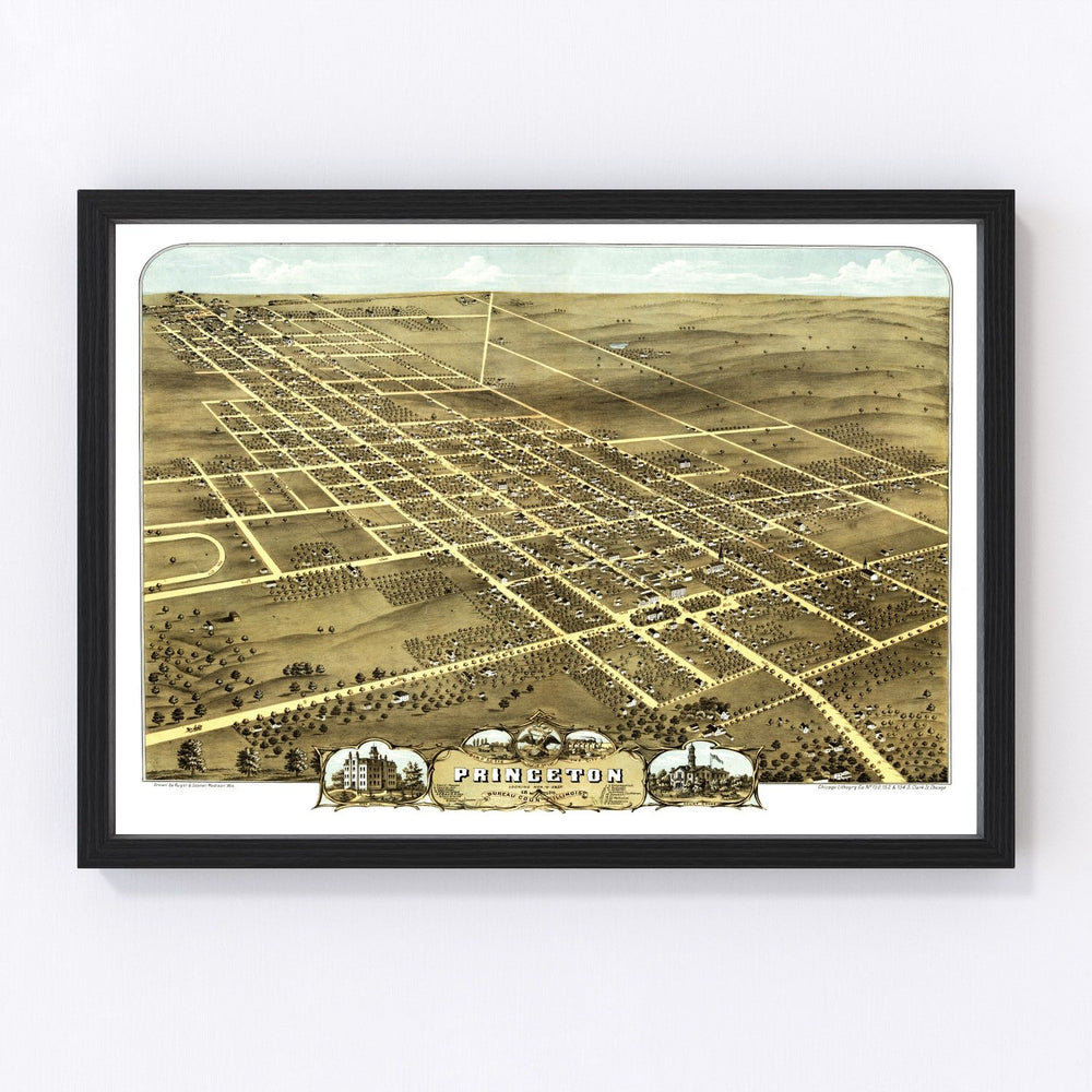 Princeton Vintage Map 1870