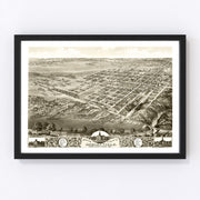 Shelbyville Vintage Map 1869
