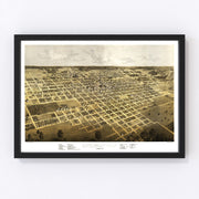 Springfield Vintage Map 1867