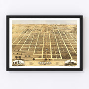 Urbana Vintage Map 1869