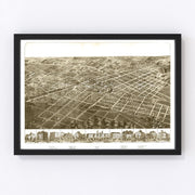 Adrian Vintage Map 1866