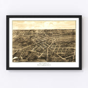 Battle Creek Vintage Map 1870
