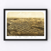 Coldwater Vintage Map 1868