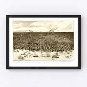 Detroit Vintage Map 1889