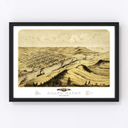 Grand Haven Vintage Map 1868
