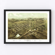 Hillsdale Vintage Map 1866