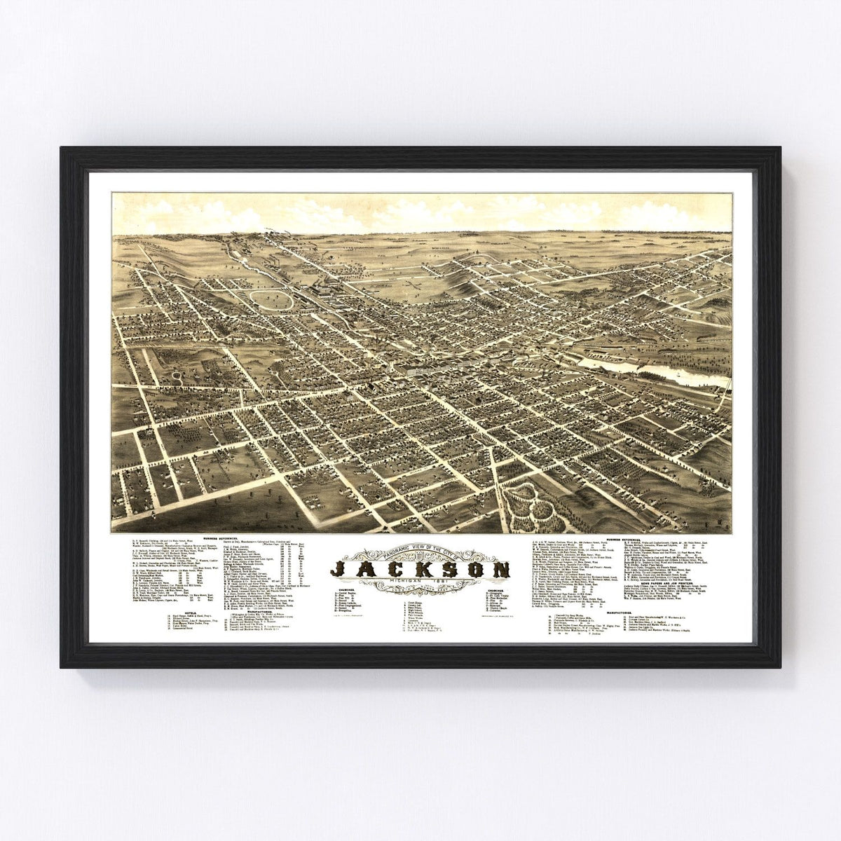 Jackson Vintage Map 1881
