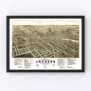 Jackson Vintage Map 1881