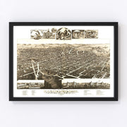Kalamazoo Vintage Map 1883