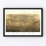 Marshall Vintage Map 1868