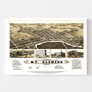 map of Mt. Clemens