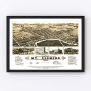 Mt. Clemens Vintage Map 1881