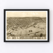 Muskegon Vintage Map 1868