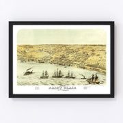 Saint Clair Vintage Map 1868