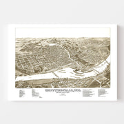 map of Chippewa Fall