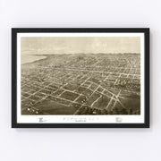 Fond du Lac Vintage Map 1867