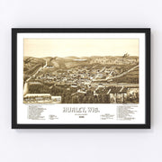 Hurley Vintage Map 1886