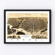 La Crosse Vintage Map 1887