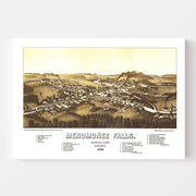 map of Menomonee Fal