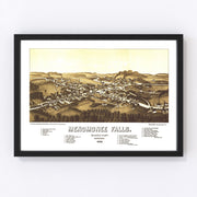 Menomonee Falls Vintage Map 1886