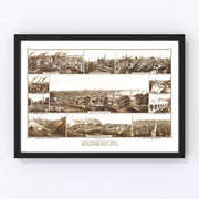 Milwaukee Vintage Map 1882