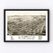 River Falls Vintage Map 1880