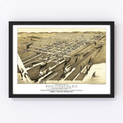 West Superior Vintage Map 1887