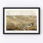 Watertown Vintage Map 1867