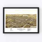 Waupun Vintage Map 1885