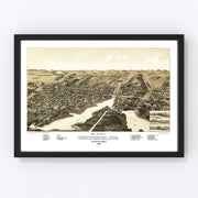 Whitewater Vintage Map 1885