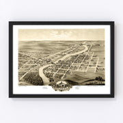 Anoka Vintage Map 1869