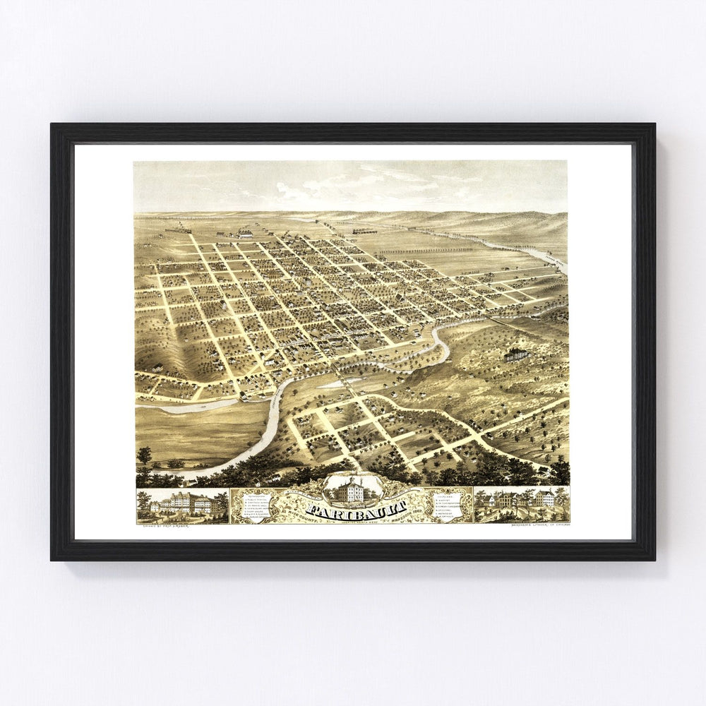 Faribault Vintage Map 1869