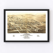 Luverne Vintage Map 1883