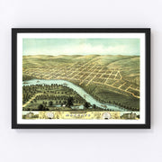 Mankato Vintage Map 1870