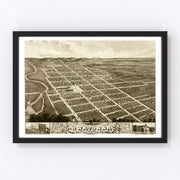 Owatonna Vintage Map 1870