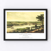 St. Paul Vintage Map 1853