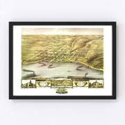 Stillwater Vintage Map 1870