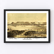 Winona Vintage Map 1874