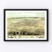 De Witt Vintage Map 1868