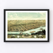 Guttenberg Vintage Map 1869