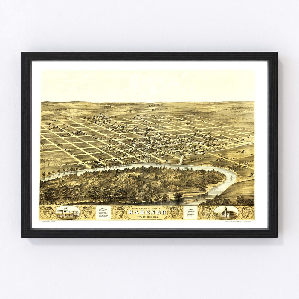 Marengo Vintage Map 1868