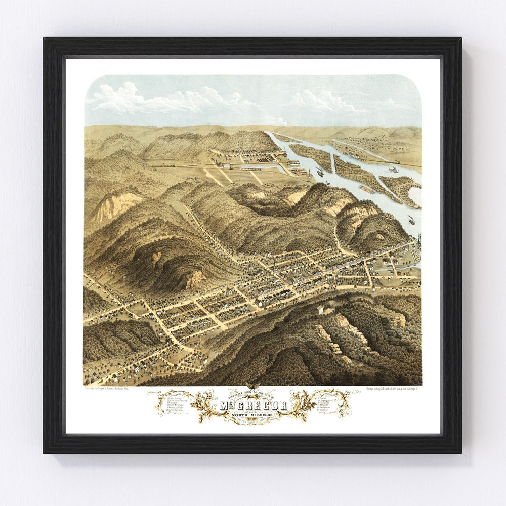 McGregor Vintage Map 1869