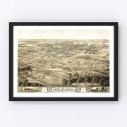 Chillicothe Vintage Map 1869