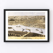 Hannibal Vintage Map 1869
