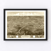 Independence Vintage Map 1868