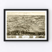 Mexico Vintage Map 1869