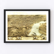 Saint Joseph Vintage Map 1868