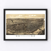 St. Louis Vintage Map 1895